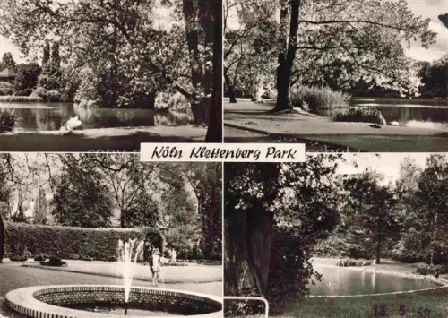 AK / Ansichtskarte KoeLN  RHEIN Klettenberg-Park Teich Schwaene Brunnen Baeume Park