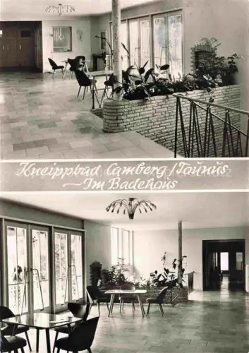 AK / Ansichtskarte Bad Camberg Kneippbad Badehaus Innenraum Wartehalle Pflanzen Kneipp-Kur