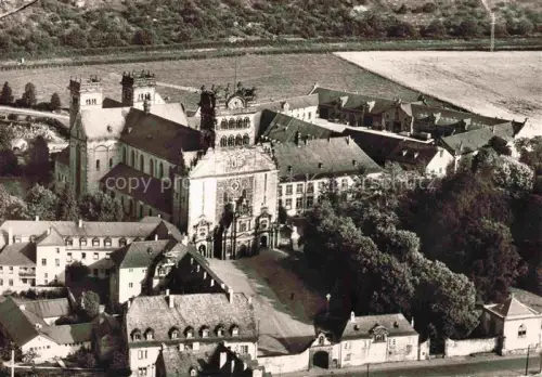 AK / Ansichtskarte TRIER  CITY Basilika Abtei-St-Matthias Klosteranlage Kirche Klosterladen Fliegeraufnahme