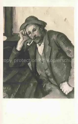 AK / Ansichtskarte CEZANNE Paul (1839-1906) Kuenstlerkarte Der Raucher 