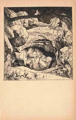 AK / Ansichtskarte RICHTER Ludwig (1803-1884) Kuenstlerkarte Genoveva 