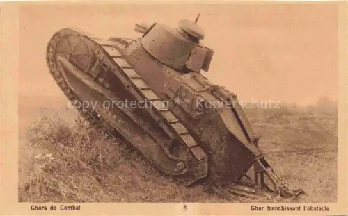 AK / Ansichtskarte Panzer Tank Char d Assaut Militaria-- Chars de Combat 