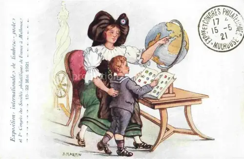 AK / Ansichtskarte Globus Globe Globo-- Alsace Mulhouse Trachten