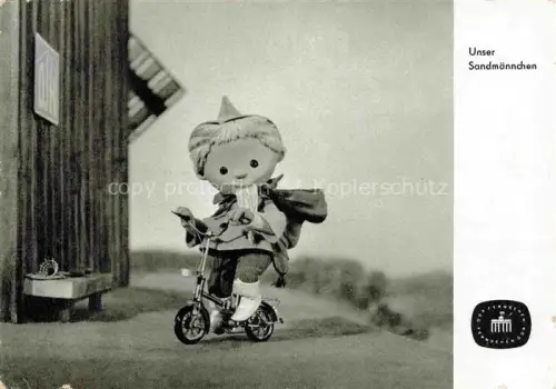 AK / Ansichtskarte Sandmaennchen Sandmann DDR Fernseher 