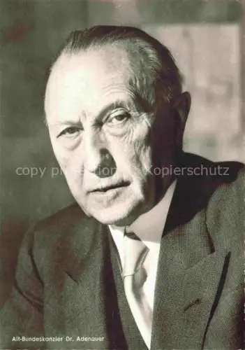 AK / Ansichtskarte ADENAUER Konrad Kanzler CDU (1876-1967) Politik Deutschland Alt Bundeskanzler 