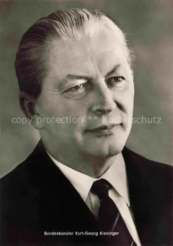 AK / Ansichtskarte KIESINGER Kurt-Georg CDU Politik Deutschland Bundeskanzler 