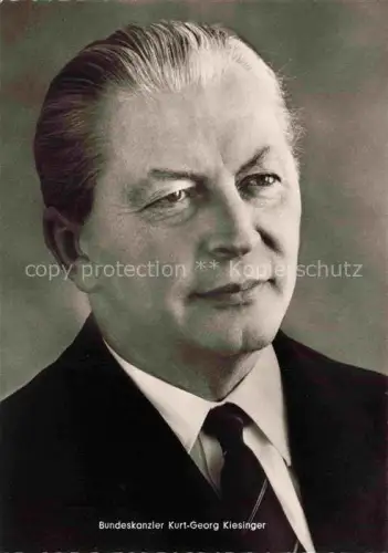 AK / Ansichtskarte KIESINGER Kurt-Georg CDU Politik Deutschland Bundeskanzler 