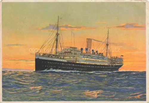 AK / Ansichtskarte Dampfer Oceanliner Norddeutscher LLoyd Bremen Derfflinger