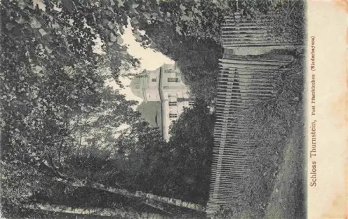 AK / Ansichtskarte Thurnstein Postmuenster Bayern Schloss-Thurnstein Park Zaun Baeume Turm