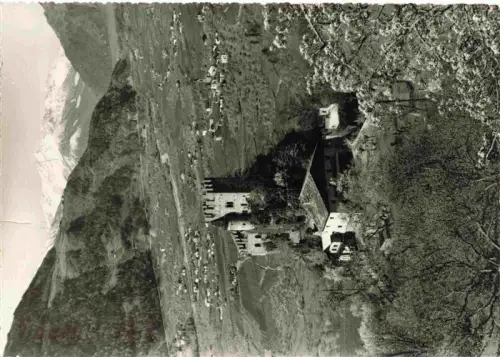AK / Ansichtskarte Saltaus MERANO Suedtirol IT Brunnenburg Castel-Fontana Burg Burgturm Zinnen Tal Bergpanorama Apfelwiesen Fruehjahr