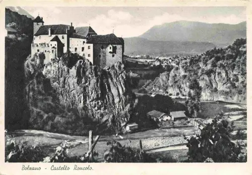 AK / Ansichtskarte Bozen  BOLZANO Suedtirol IT Castello-Roncolo Burg Felsen Schlucht Weinberg Tal