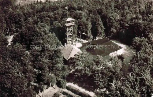 AK / Ansichtskarte Wingst Cuxhaven Niedersachsen Deutscher-Olymp Gasthaus Aussichtsturm Wald Luftbild Tanzlokal