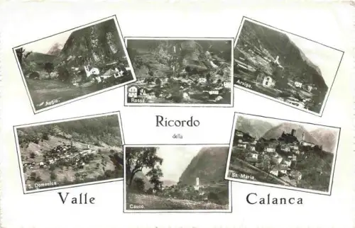 AK / Ansichtskarte Valle Calanca Val Calanca Mesocco GR Valle-Calanca Augio Rossa Arvigo S-Domenica Cauco Sta-Maria Berge Doerfer