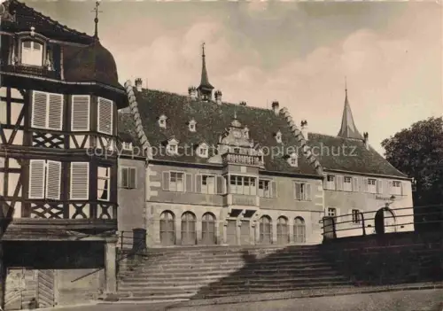 AK / Ansichtskarte Barr Selestat-Erstein 67 Bas-Rhin Rathaus Fachwerkhaus Treppe Turm Dorf Elsass