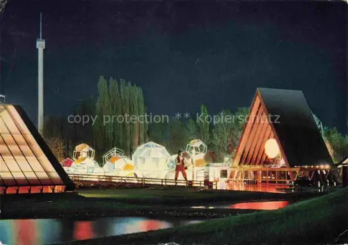AK / Ansichtskarte Exposition Nationale Lausanne 1964 Un jour en Suisse de nuit