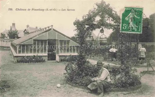 AK / Ansichtskarte Chateau de Pinceloup Rambouillet 78 Yvelines Serres Gewaechshaus Gaertner Garten Schloss Baeume Gemuesegarten
