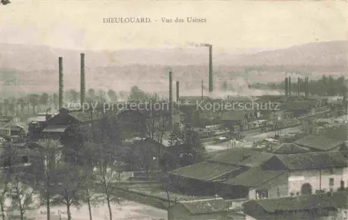 AK / Ansichtskarte Dieulouard NANCY 54 Meurthe-et-Moselle Vue-des-Usines Fabrikgebaeude Schornsteine Industrieanlage Rauch Baeume