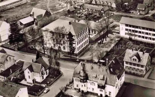 AK / Ansichtskarte Michelstadt Odenwald Hessen Gymnasium Fliegeraufnahme Schule Wohnhaeuser Odenwald