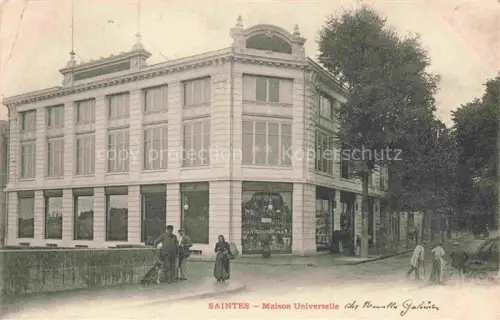 AK / Ansichtskarte SAINTES 17 Charente-Maritime Maison-Universelle Nouvelles-Galeries Kaufhaus Strassenszene Passanten Hund