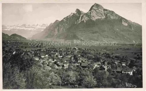 AK / Ansichtskarte Vilters Sarganserland SG Bergpanorama Gonzen Dorfansicht Wiesen Haeuser Rheintal