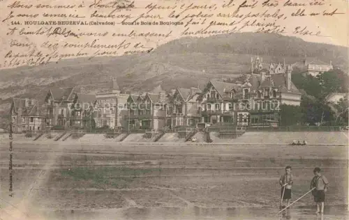 AK / Ansichtskarte HOULGATE Lisieux 14 Calvados Bois-de-Boulogne Strand Villen Kinder Promenade Normandie