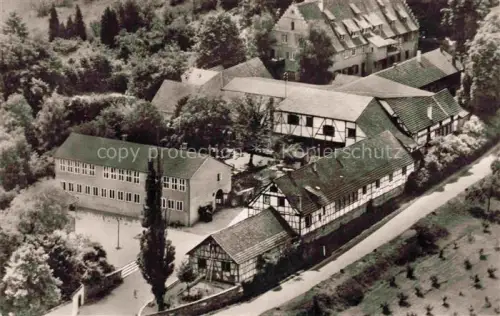AK / Ansichtskarte Engelberg Winterbach Schorndorf Rems-Murr-Kreis BW Fliegeraufnahme Waldorfschule Fachwerkhaus Schulgebaeude Wald Baeume Luftbild