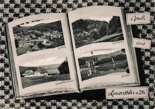 AK / Ansichtskarte Lauenstein  Ith Salzhemmendorf Niedersachsen Ortsblick Naturfreundehaus Freibad Huegel Wald Mehrbildkarte