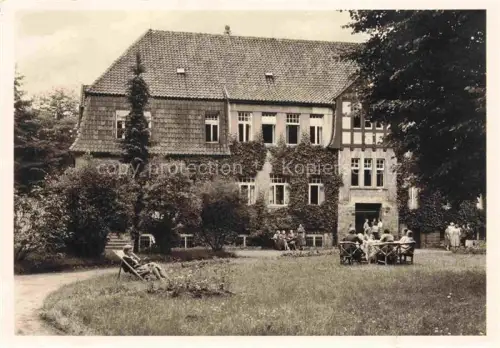AK / Ansichtskarte Neerstedt Doetlingen Muettergenesungsheim To-Hus Garten Herrenhaus Fachwerk Terrasse Gaeste