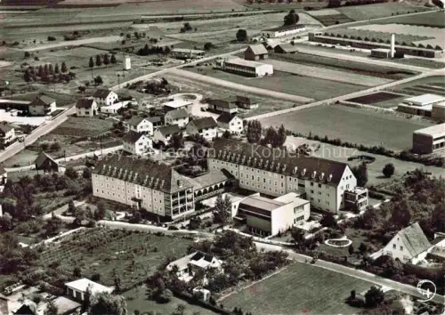 AK / Ansichtskarte Marktheidenfeld Main-Spessart Bayern Diakonissen-Mutterhaus Lehmgrubenerstr Fliegeraufnahme Felder Wohnhaeuser Luftbild