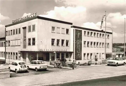 AK / Ansichtskarte Erbach  Odenwald Hessen Kreissparkasse Hauptstelle Odenwald Autos Parkplatz Neubau
