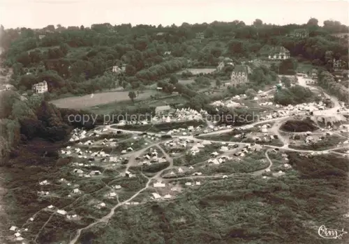 AK / Ansichtskarte TROUVILLE -SUR-MER 14 Calvados Camping Chant-des-Oiseaux Luftbild Zelte Wohnwagen Wald Villen