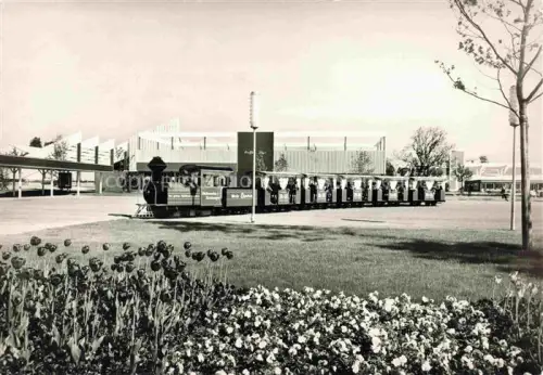 AK / Ansichtskarte BERN BE Liliputbahn Miniatureisenbahn HYSPA Ausstellung Eingangspartie Blumenbeete Tulpen Pavillon