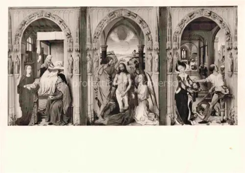 AK / Ansichtskarte WEYDEN Roger van der Kirchenkunst Kuenstlerkarte Staedelsches Kunstinstitut Frankfurt a. M. 