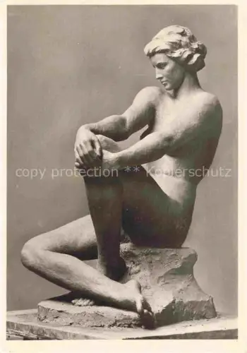 AK / Ansichtskarte KLIMSCH Fritz Skulpturen Olympia Berlin Frau 