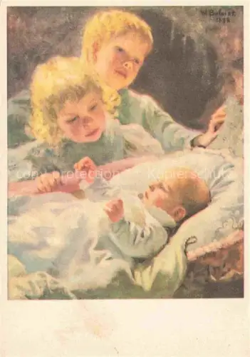 AK / Ansichtskarte BALMER Wilhelm (1865-1922) Kuenstlerkarte Die drei Brueder 