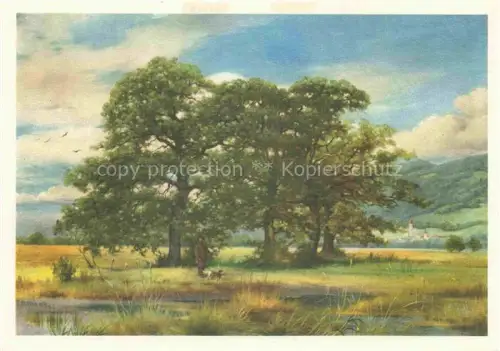 AK / Ansichtskarte NueESCH Jacob (1845-1895) Kuenstlerkarte Schweiz Landschaft bei Balgach Querce 