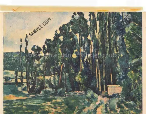 AK / Ansichtskarte CEZANNE Paul (1839-1906) Kuenstlerkarte Les peupliers Poplars