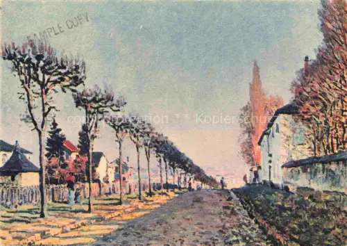 AK / Ansichtskarte SISLEY Alfred (1839-1899) Kuenstlerkarte The Avenue