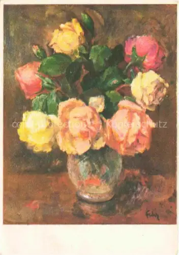 AK / Ansichtskarte FEHR Henri Kuenstlerkarte Geneve Rosen