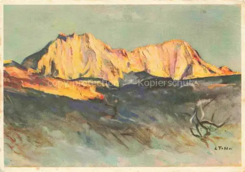 AK / Ansichtskarte TADDEI Luigi Lugano-Albonago Kuenstlerkarte Berge