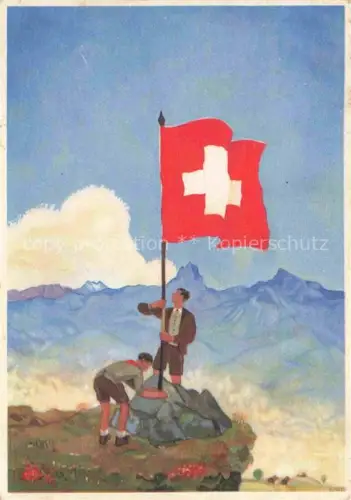 AK / Ansichtskarte Bundesfeier Schweiz Jahrgang:  Fuer Notleidende Mutter 