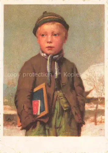 AK / Ansichtskarte ANKER Albert (1831-1910) Kuenstlerkarte Schweiz Berner Schulbub