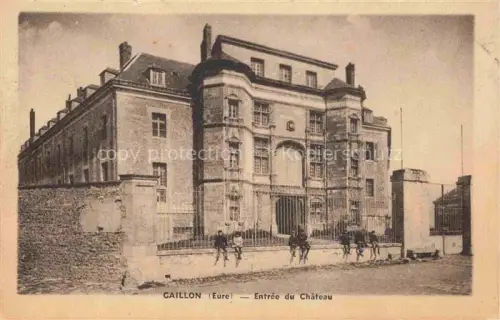 AK / Ansichtskarte Gaillon LES ANDELYS 27 Eure Chateau Entree-du-Chateau Schloss Eingang Tor Kinder Gitter
