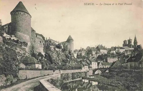AK / Ansichtskarte SEMUR-EN-AUXOIS Montbard 21 Cote-d Or Donjon Pont-Pinard Burg Tuerme Bruecke Altstadt Kirche Fluss