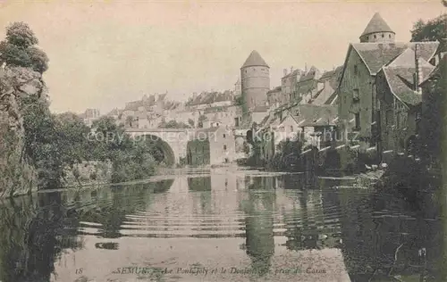 AK / Ansichtskarte SEMUR-EN-AUXOIS Montbard 21 Cote-d Or Pont-Joly Donjon Caron Armançon Tuerme Bruecke Fluss Altstadt