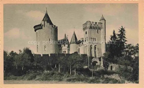 AK / Ansichtskarte Le Monteil-au-Vicomte AUBUssON 23 Creuse Château-du-Fôt Schloss Tuerme Zinnen Baeume