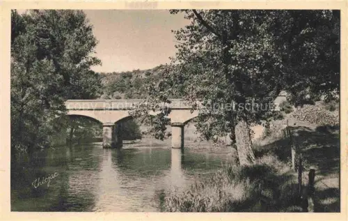 AK / Ansichtskarte Le Monteil-au-Vicomte AUBUssON 23 Creuse Vallée-de-la-Creuse Pont-de-Sainte-Madeleine Bruecke Fluss Baeume Huegel