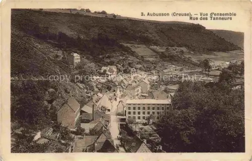 AK / Ansichtskarte Le Monteil-au-Vicomte AUBUssON 23 Creuse Rue-des-Tanneurs Stadtpanorama Tal Huegel Fabriken Daecher