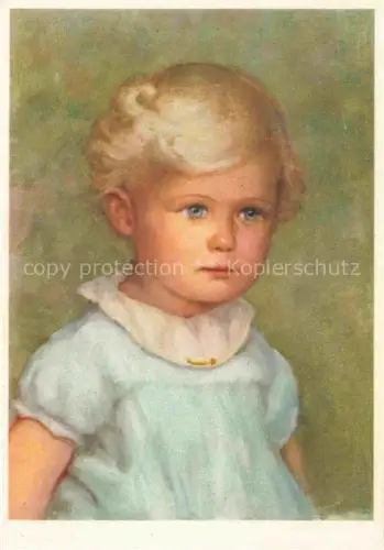 AK / Ansichtskarte BALLY-HuessY M. Kuenstlerkarte Schoenenwerd Kinderbildnis portrait d'enfant bambina