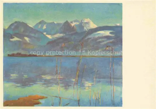 AK / Ansichtskarte STIEFEL Eduard Kuenstlerkarte Zuerich Waeggitalerberge Montagne du Waeggital 